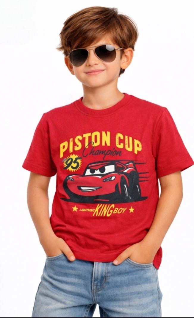 Kids Graphics T-Shirt – Red - Styrex