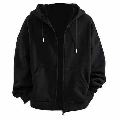 Premium Zip-Up Hoodie – Unisex (Black)