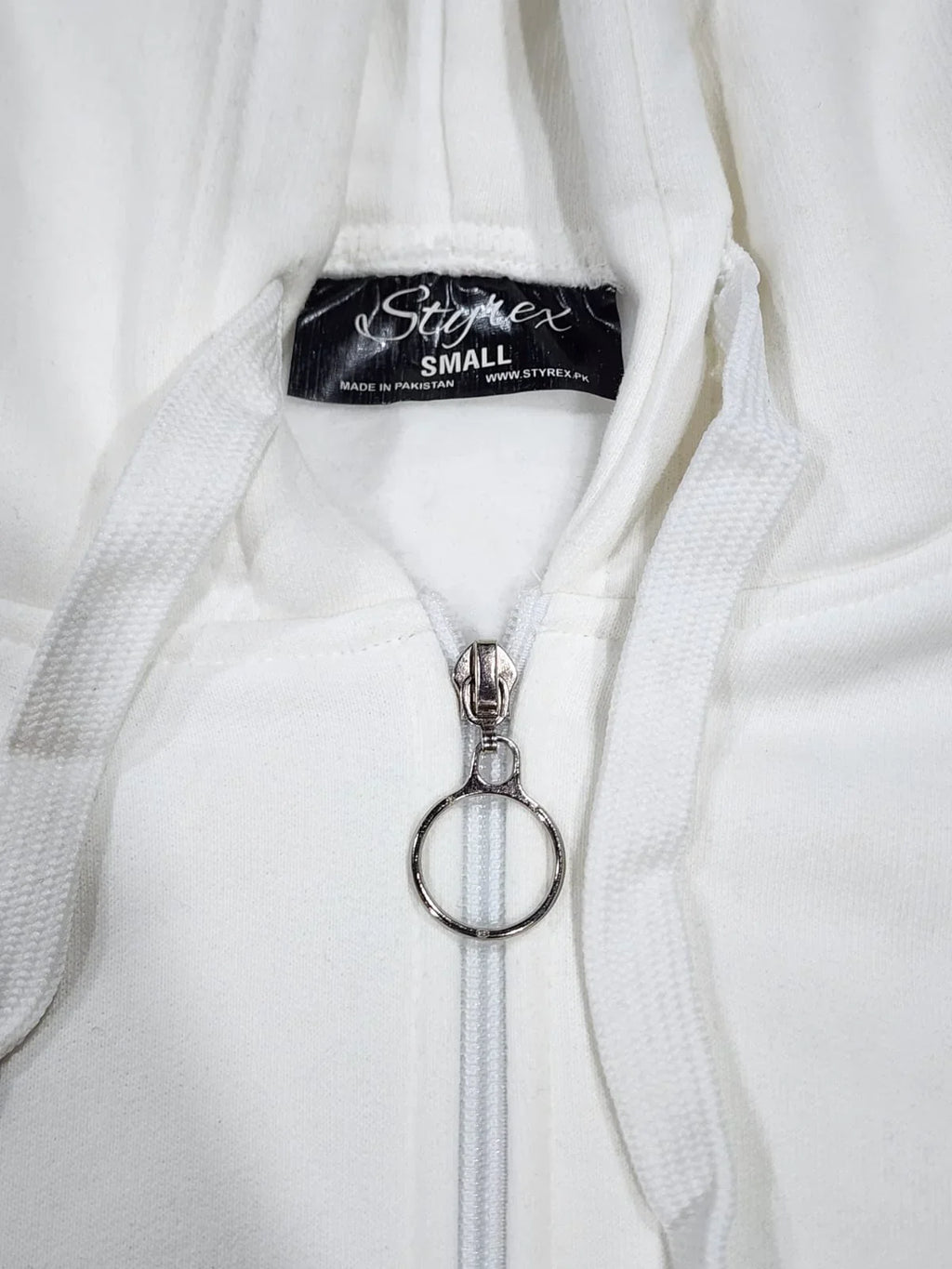 Premium Zip-Up Hoodie – Unisex (Ecru White)