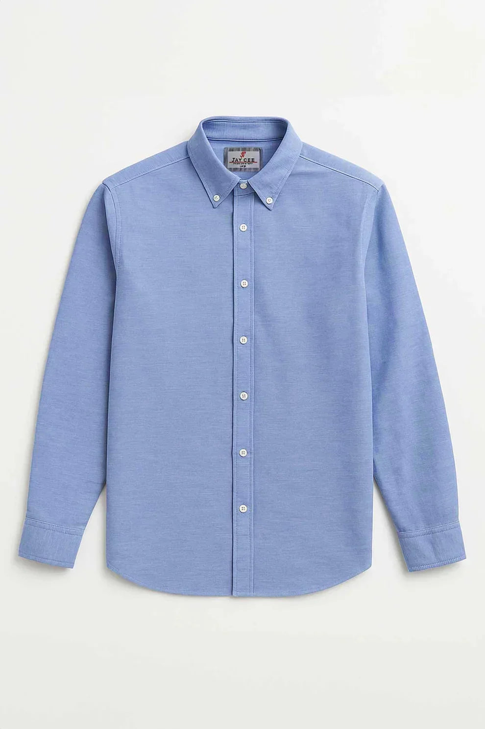 Cotton Textured Oxford Casual Shirt (Sky Blue)
