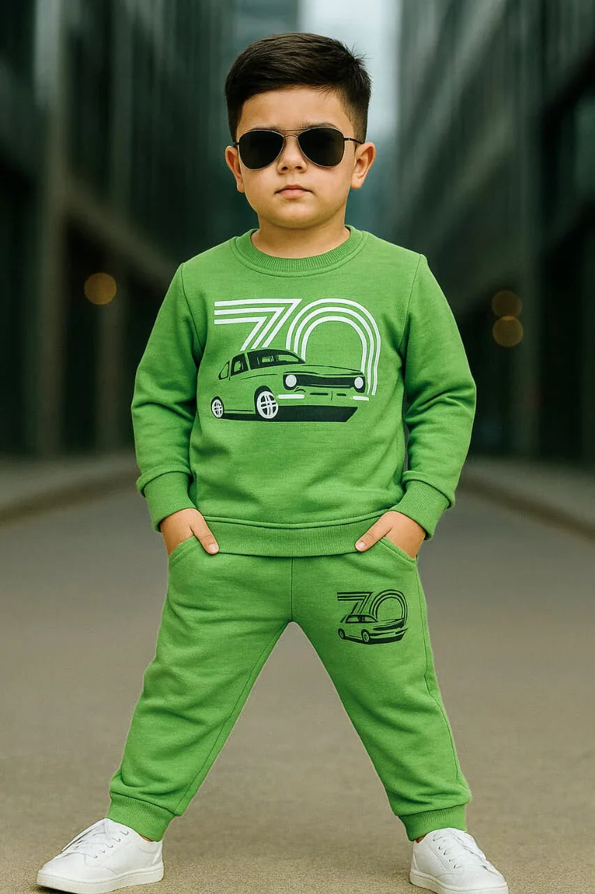 Kids Cotton Fleece Tracksuits