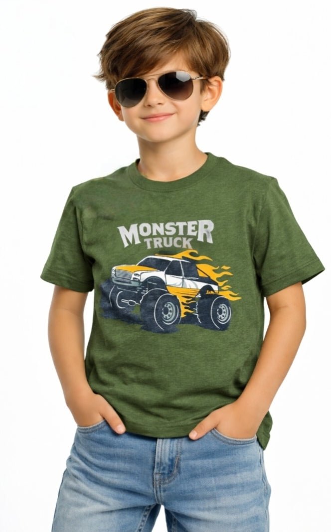Kids Graphics T-Shirt – Green - Styrex