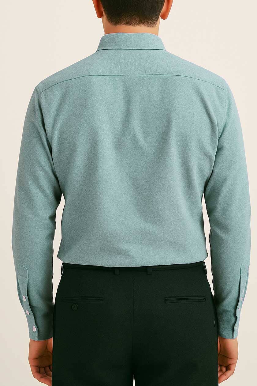 Men’s Cotton Oxford Casual Shirt – Ferozi - Styrex