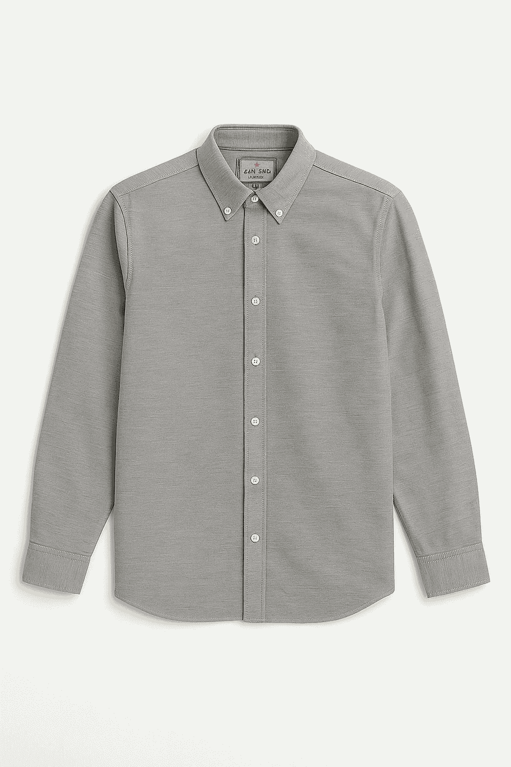 Men’s Cotton Oxford Casual Shirt – Grey - Styrex