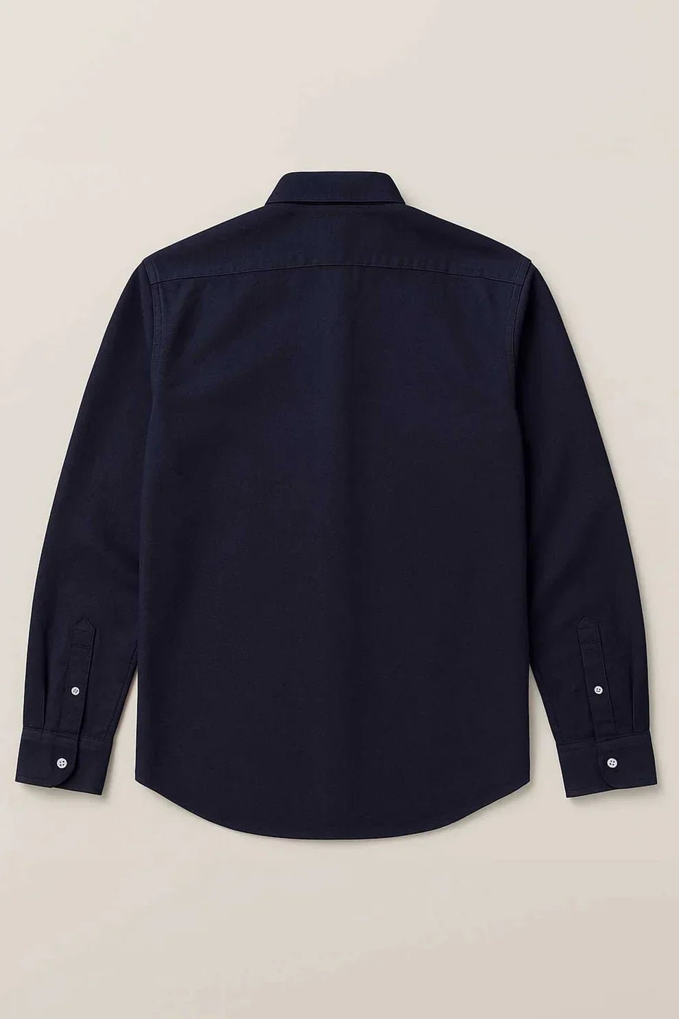 Men’s Cotton Oxford Casual Shirt – Navy - Styrex