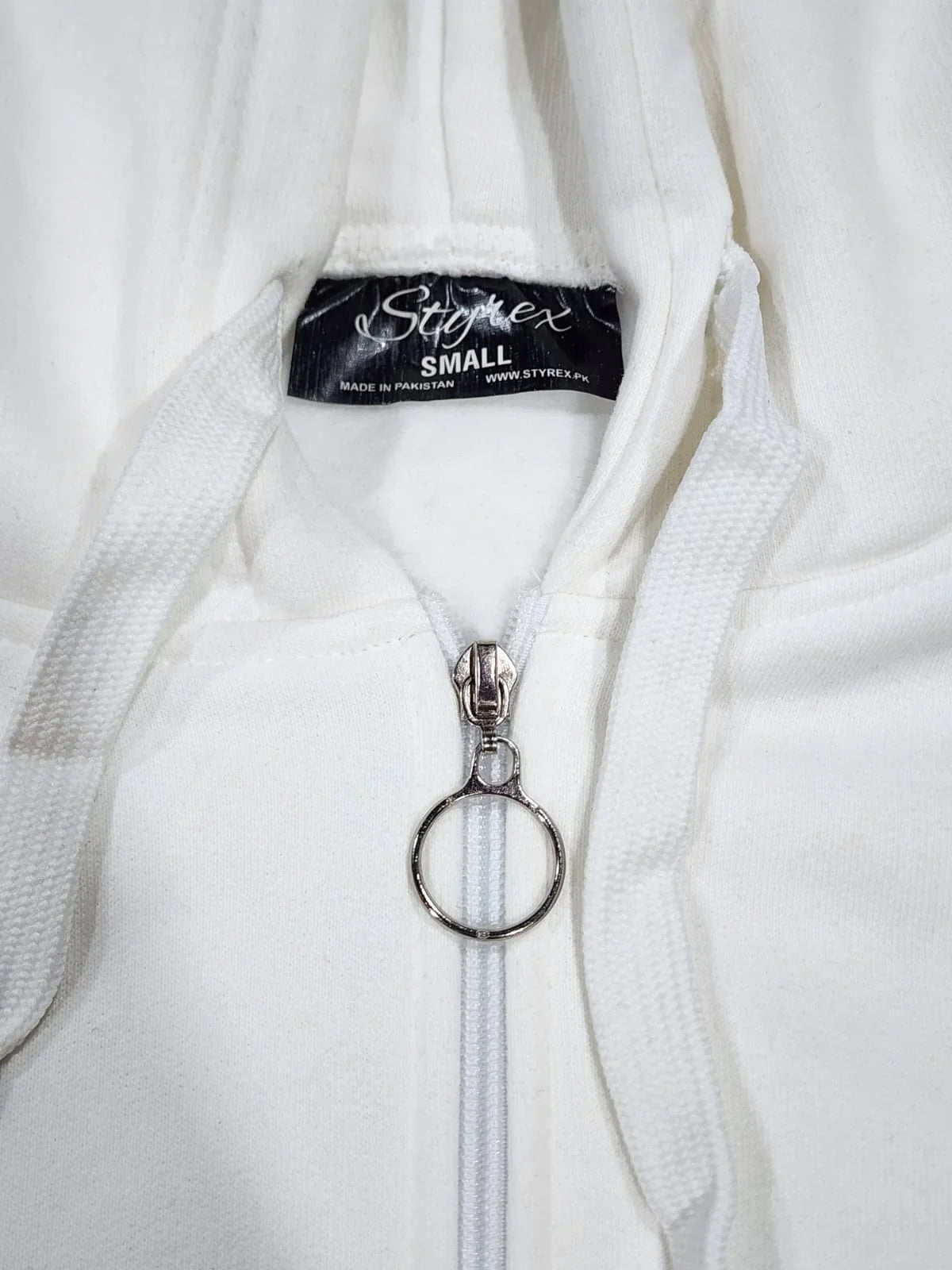 Premium Zip - Up Hoodie – Unisex (Ecru White) - Styrex